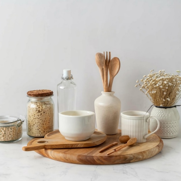 Кулинарная сцена с продуктами